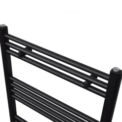 vidaXL Radiator / handdoekenrek recht 500x1160 mm zwart