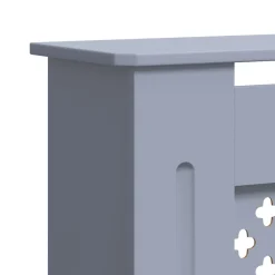 vidaXL Radiatorombouw 205 cm MDF grijs