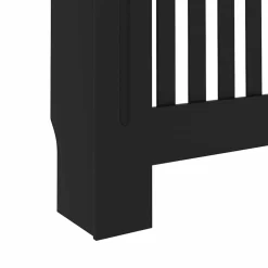 vidaXL Radiatorombouw 112x19x81,5 cm bewerkt hout zwart