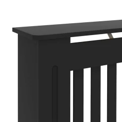 vidaXL Radiatorombouw 112x19x81,5 cm bewerkt hout zwart
