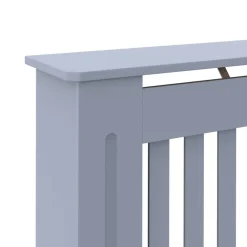 vidaXL Radiatorombouw 112x19x81,5 cm bewerkt hout grijs