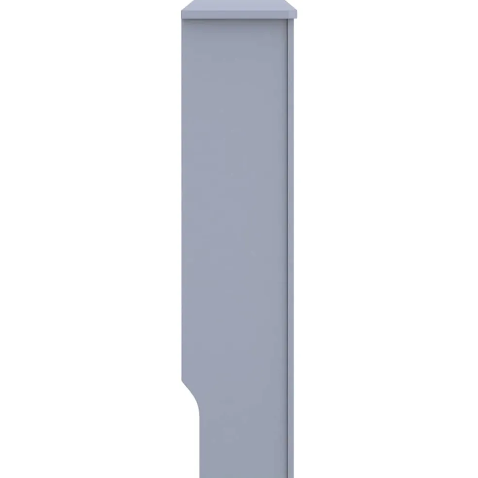 vidaXL Radiatorombouw 112x19x81,5 cm bewerkt hout grijs