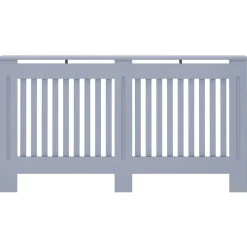 vidaXL Radiatorombouw 152x19x81,5 cm bewerkt hout antraciet