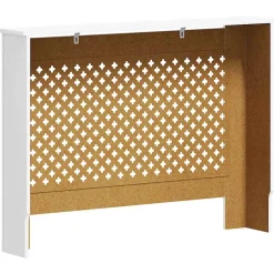vidaXL Radiatorombouw 112x19x81,5 cm MDF wit