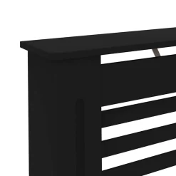 vidaXL Radiatorombouw 112x19x81,5 cm MDF zwart