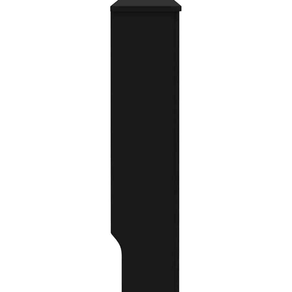vidaXL Radiatorombouw 112x19x81,5 cm MDF zwart