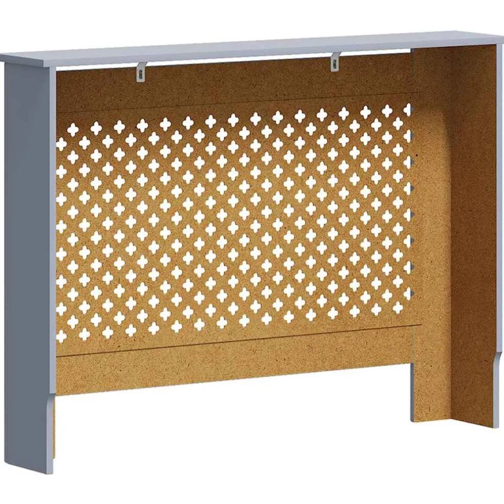 vidaXL Radiatorombouw 112x19x81,5 cm MDF antraciet