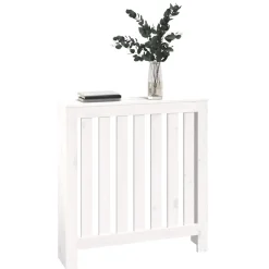 vidaXL Radiatorombouw 79,5x19x84 cm massief grenenhout wit