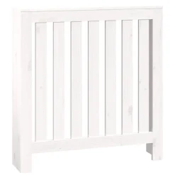 vidaXL Radiatorombouw 79,5x19x84 cm massief grenenhout wit