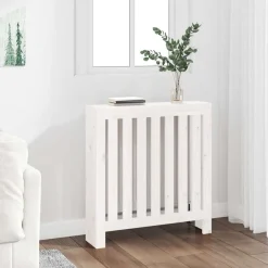 vidaXL Radiatorombouw 79,5x19x84 cm massief grenenhout wit