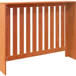 vidaXL Radiatorombouw 108,5x19x84 cm massief grenenhout wasbruin