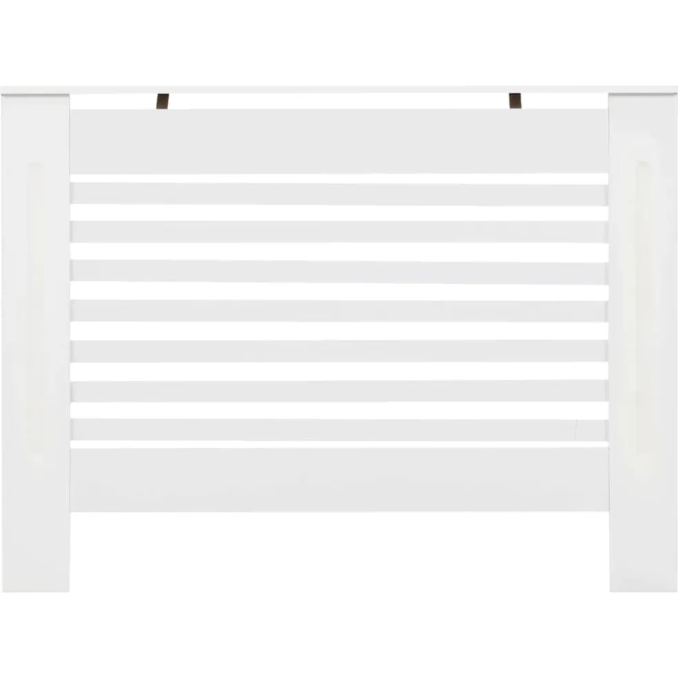 vidaXL Radiatorombouw 112x19x81,5 cm MDF wit