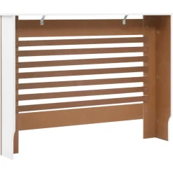 vidaXL Radiatorombouw 112x19x81,5 cm MDF wit