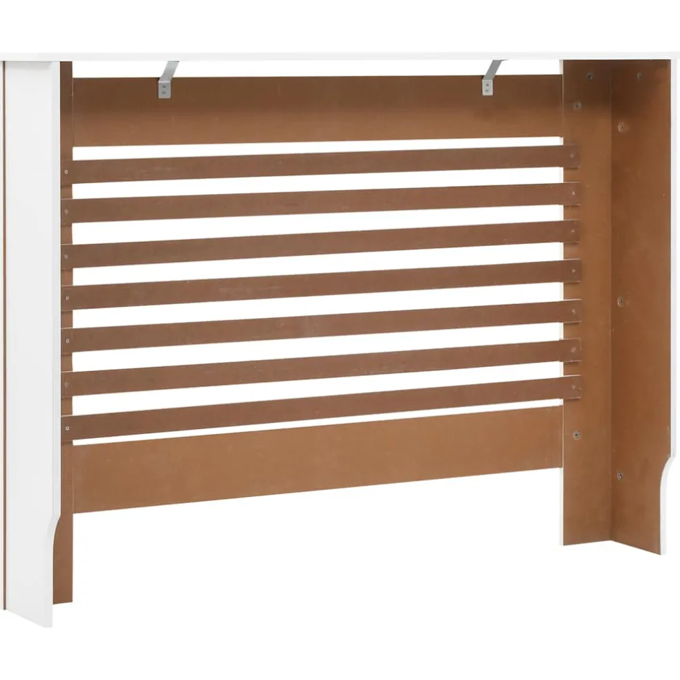 vidaXL Radiatorombouw 112x19x81,5 cm MDF wit