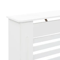 vidaXL Radiatorombouw 112x19x81,5 cm MDF wit