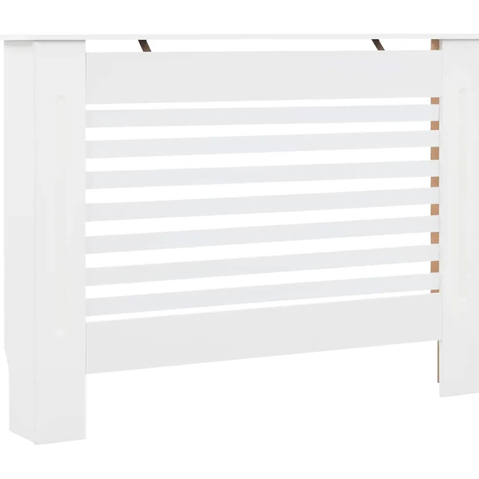 vidaXL Radiatorombouw 112x19x81,5 cm MDF wit