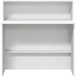 vidaXL Receptiebalie wit 100x50x103,5 cm bewerkt hout
