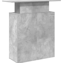 vidaXL Receptiebalie 100x40x104 cm bewerkt hout betongrijs