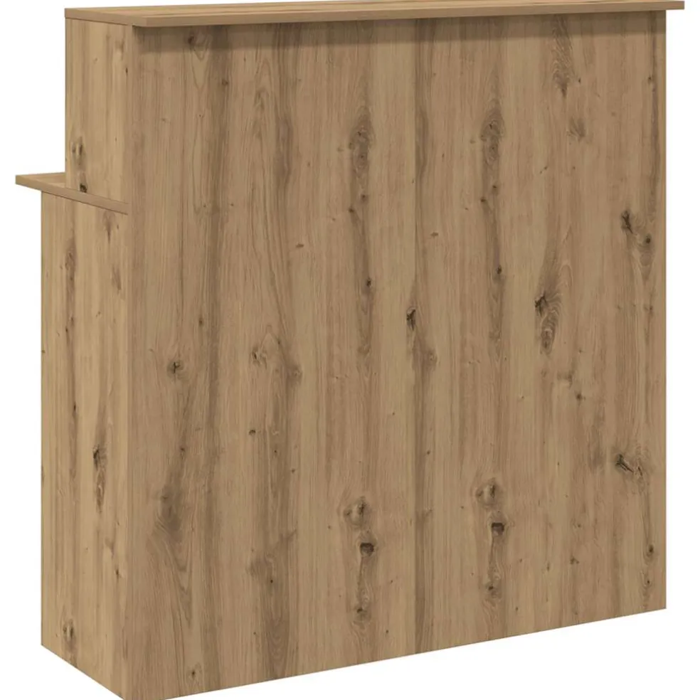 vidaXL Receptiebalie 100x50x103,5cm bewerkt hout artisanaal eikenkleur