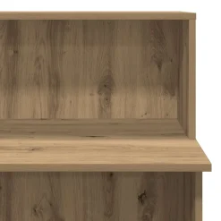 vidaXL Receptiebalie 100x50x103,5cm bewerkt hout artisanaal eikenkleur