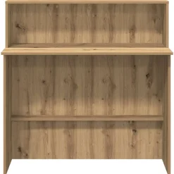 vidaXL Receptiebalie 100x50x103,5cm bewerkt hout artisanaal eikenkleur