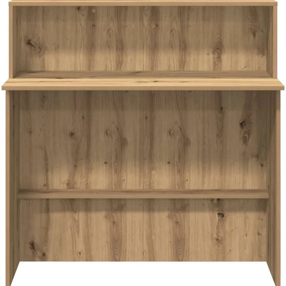 vidaXL Receptiebalie 100x50x103,5cm bewerkt hout artisanaal eikenkleur