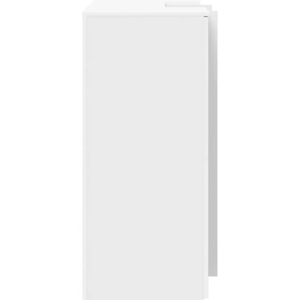 vidaXL Receptiebalie 135x50x103,5 cm bewerkt hout wit