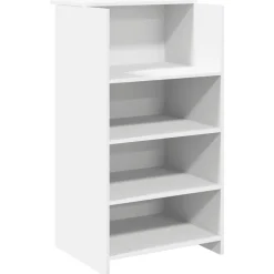 vidaXL Receptiebalie 135x50x103,5 cm bewerkt hout wit