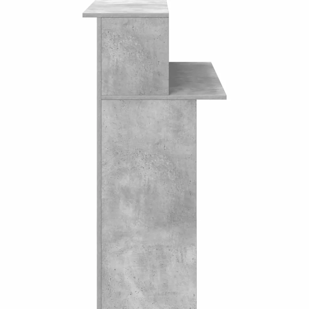 vidaXL Receptiebalie 100x50x103,5 cm bewerkt hout betongrijs