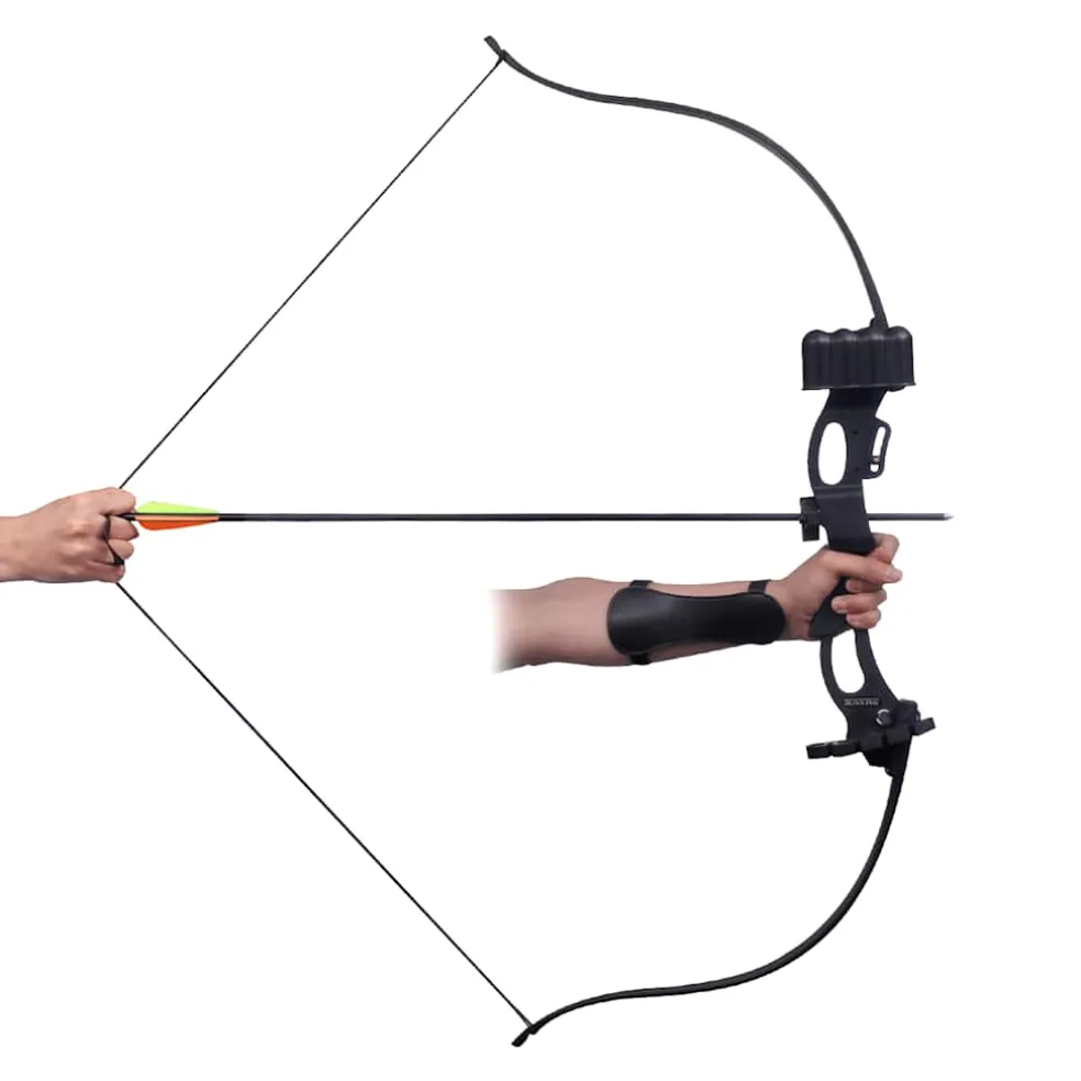 vidaXL Recurveboog voor jeugd met accessoires 49" 20 lb