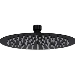 vidaXL Regendouchekop rond 20 cm roestvrij staal zwart