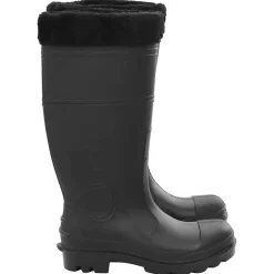 vidaXL Regenlaarzen met verwijderbare sokken maat 38 PVC zwart