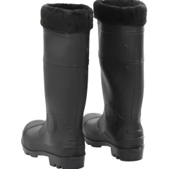 vidaXL Regenlaarzen met verwijderbare sokken maat 38 PVC zwart