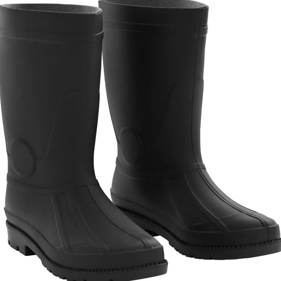 vidaXL Regenlaarzen PVC Maat 38 Zwart