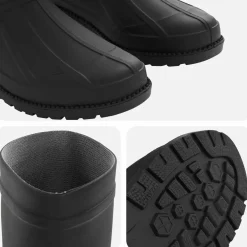 vidaXL Regenlaarzen PVC Maat 38 Zwart