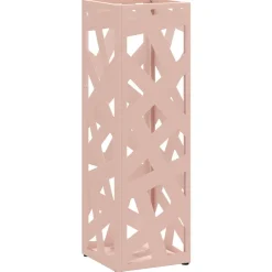 vidaXL Regen paraplu standaard Roze 15,5 x 15,5 x 49 cm Staal
