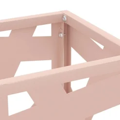 vidaXL Regen paraplu standaard Roze 15,5 x 15,5 x 49 cm Staal
