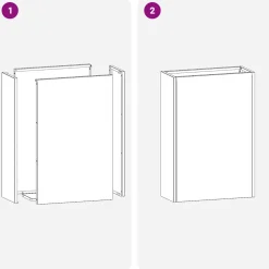vidaXL Regen paraplu standaard Wit 28 x 12 x 41 cm Staal