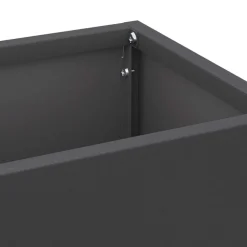 vidaXL Regen paraplu standaard Zwart 15,5 x 15,5 x 49 cm Staal