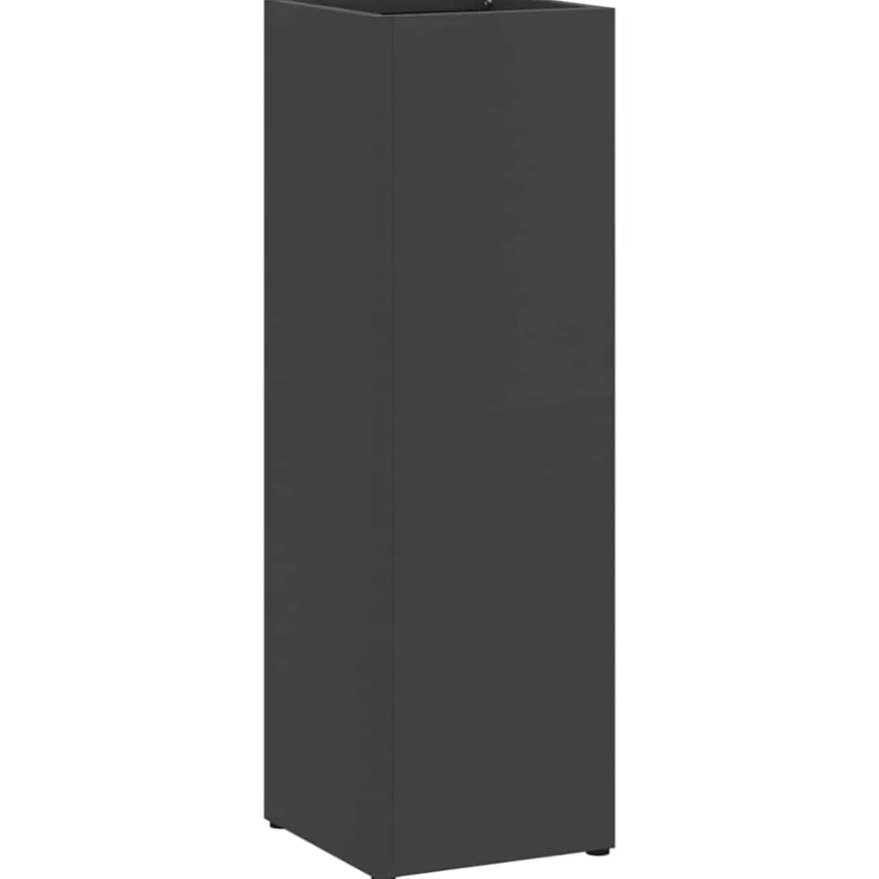 vidaXL Regen paraplu standaard Zwart 15,5 x 15,5 x 49 cm Staal