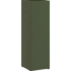 vidaXL Regen paraplu standaard Olijfgroen 15,5 x 15,5 x 49 cm Staal
