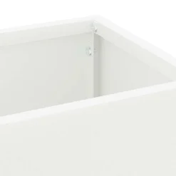 vidaXL Regen paraplu standaard Wit 15,5 x 15,5 x 49 cm Staal