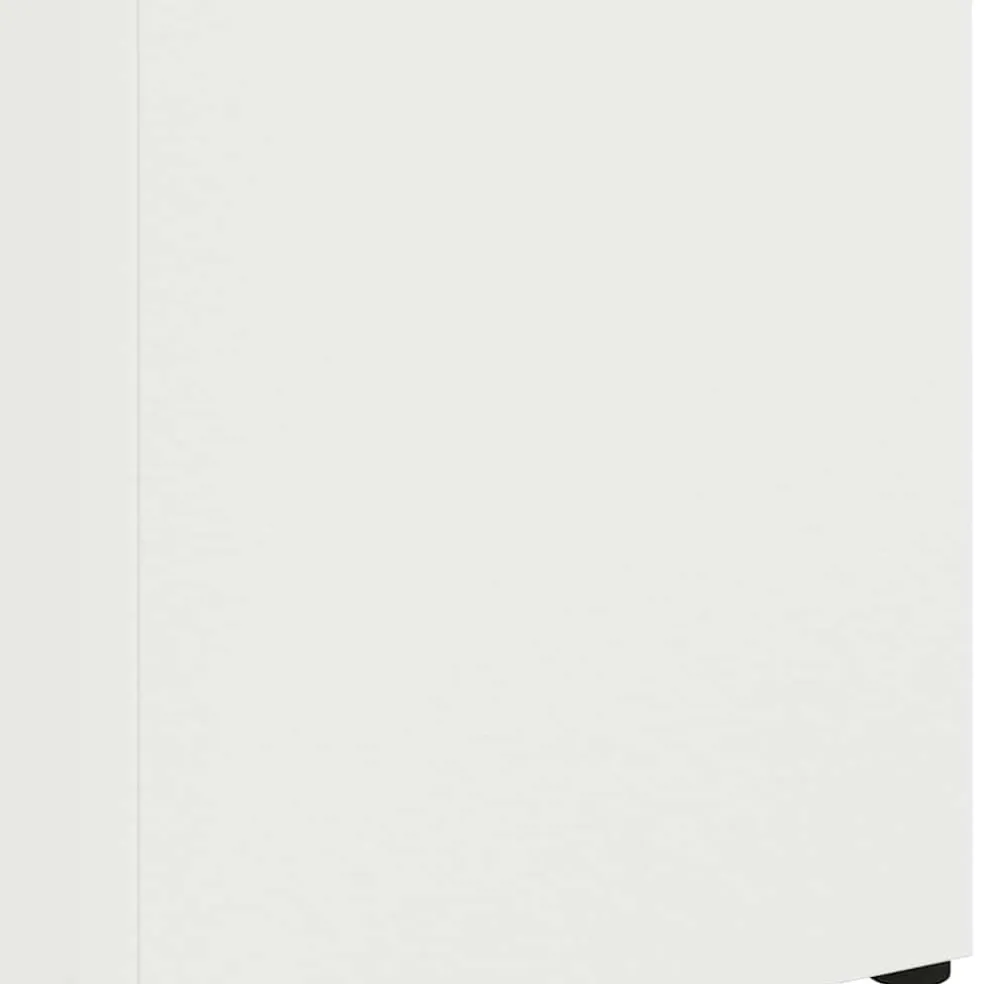 vidaXL Regen paraplu standaard Wit 15,5 x 15,5 x 49 cm Staal