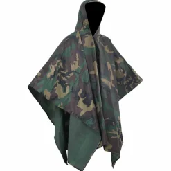 vidaXL Regenponcho voor kamperen/wandelen leger waterdicht camouflage