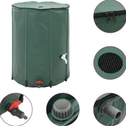 vidaXL Regenton inklapbaar 750 L