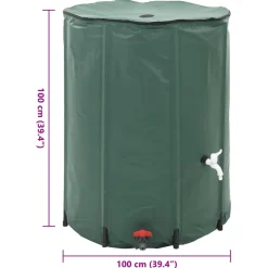 vidaXL Regenton inklapbaar 750 L