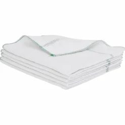 vidaXL Reinigingsdoeken 5 st gestreept 50x60 cm wit en groen