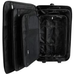 vidaXL Reisbagage set zwart 5-delig