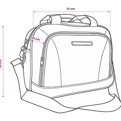 vidaXL Reisbagage set zwart 5-delig