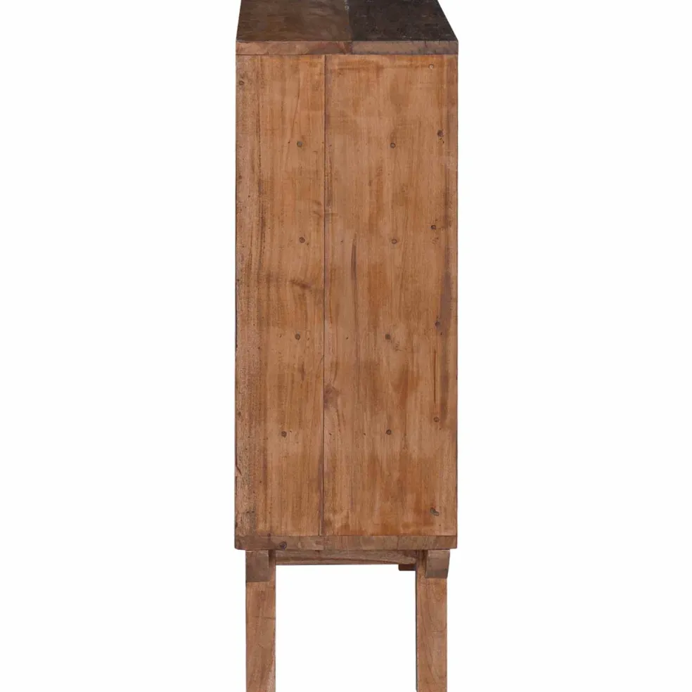 vidaXL Rek Bruin 60 x 30 x 90 cm Massief Gerecycled Hout